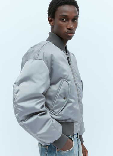 Down Bomber Jacket Gucci Down Bomber Jacket Grey guc0154014