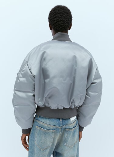Down Bomber Jacket Gucci Down Bomber Jacket Grey guc0154014