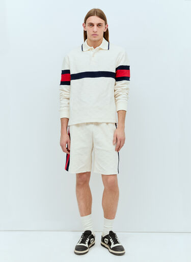 Gucci Interlocking G Terry Cloth Polo Shirt Cream guc0155008
