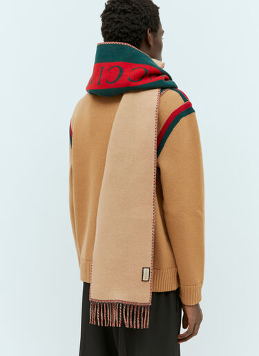 Gucci 웹 자카드 울 스카프 그린 guc0155105