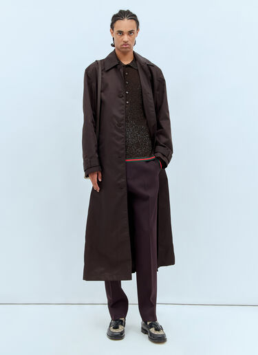 スパンコールポロトップス Gucci スパンコールポロトップス ブラウン guc0158005