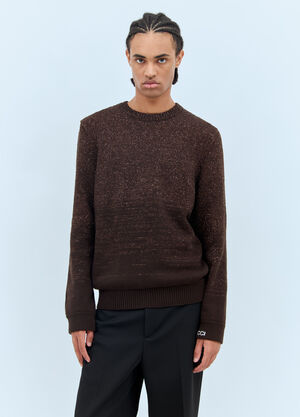 Gucci Sequin Crewneck Sweater Brown guc0158007