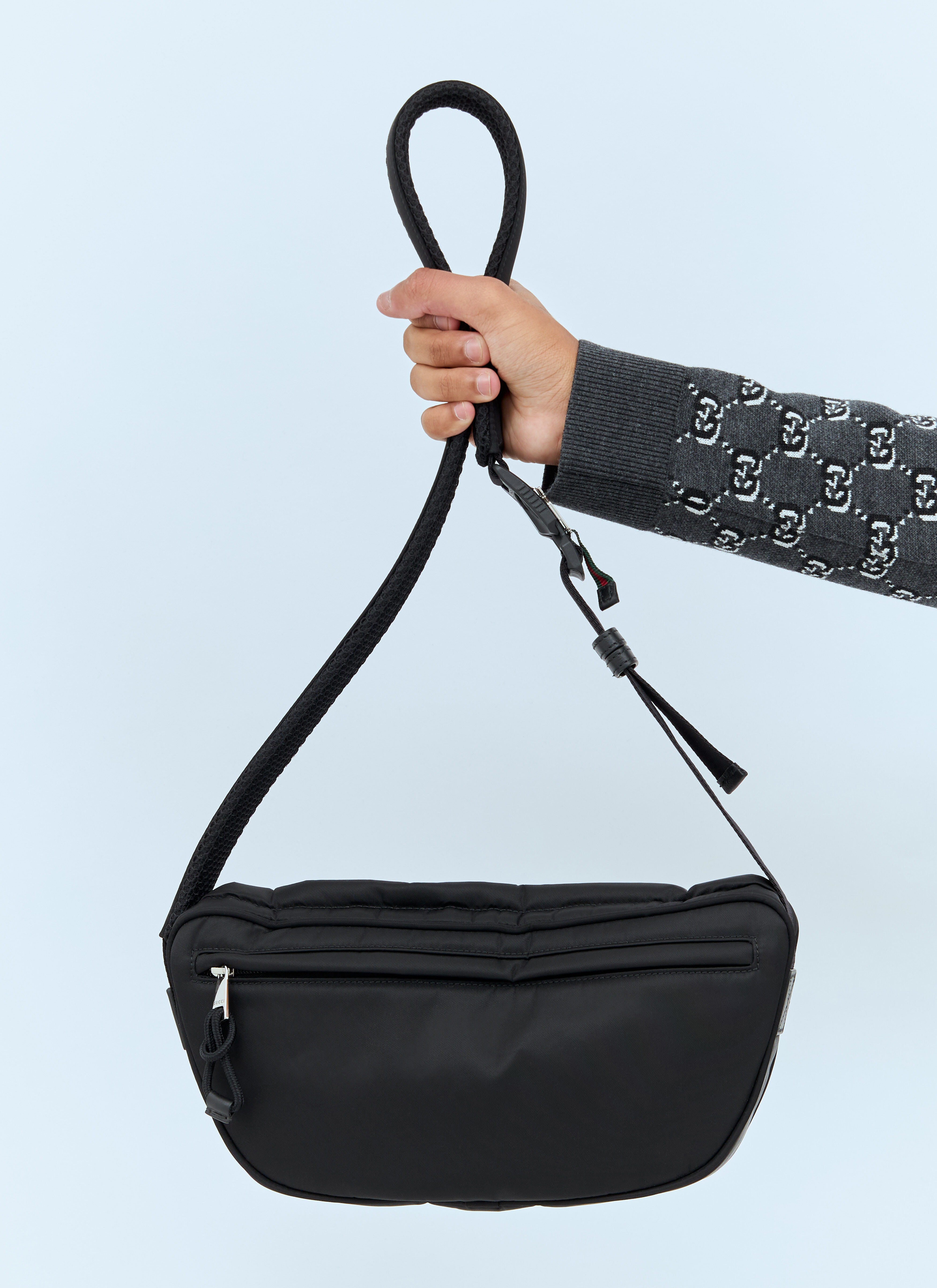 Cayce ケイシー ボクシークロスボディバッグ （Black） -CHARLES