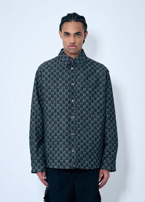 Gucci Denim GG Shirt Dark Grey guc0159035