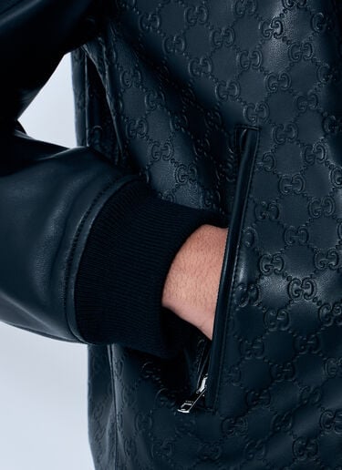 エンボスGGレザーボンバージャケット Gucci エンボスGGレザーボンバージャケット ブラック guc0159053
