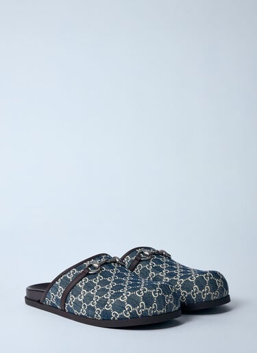 Denim Horsebit Mules Gucci Denim Horsebit Mules Black guc0159060
