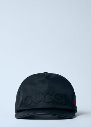 Gucci Logo Motif Baseball Cap Black guc0159074