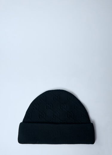 GG Wool-Blend Beanie Gucci GG Wool-Blend Beanie Black guc0159079