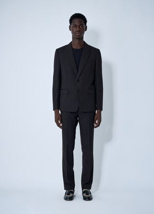 Gucci GG Wool Jacquard Suit Brown guc0159115