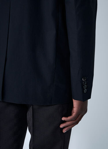 Gucci Double-Breasted Blazer Black guc0160004