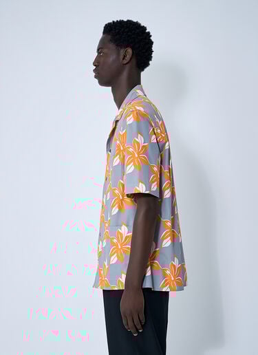 Printed Cotton Poplin Shirt Gucci Printed Cotton Poplin Shirt Orange guc0160008