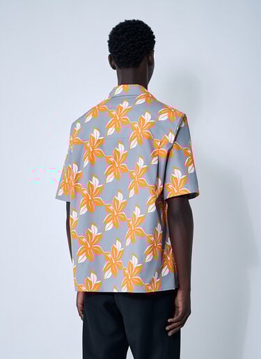 Gucci Printed Cotton Poplin Shirt Orange guc0160008