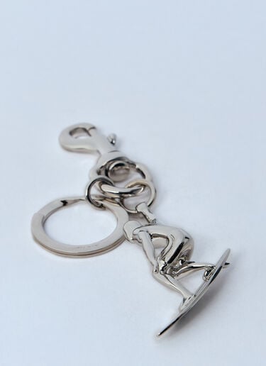 Engraved Surfer Keyring Charm Gucci Engraved Surfer Keyring Charm Silver guc0160017