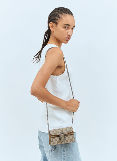 Gucci [ディオニュソス GG] ロゴ チェーンウォレット ブラウン guc0237024