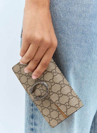 Gucci [ディオニュソス GG] ロゴ チェーンウォレット ブラウン guc0237024