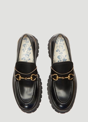 Chunky Lug Sole Loafers Gucci Chunky Lug Sole Loafers Black guc0237033