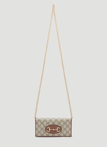 Horsebit 1955 Chain Wallet Gucci Horsebit 1955 Chain Wallet Brown guc0241151