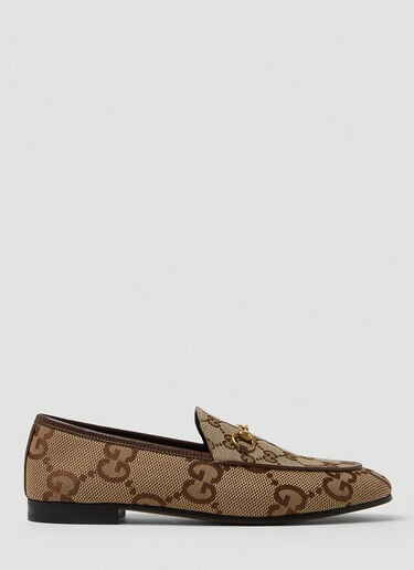 Gucci GG Horsebit Loafers Beige guc0250097