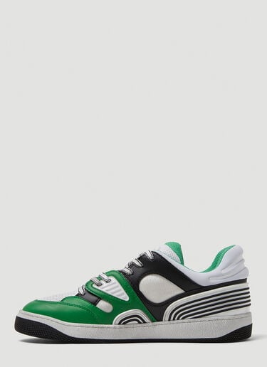 Gucci Basket Low Top Sneakers Green guc0250121