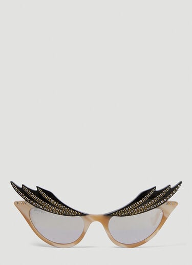 Hollywood Forever Cat Eye Sunglasses Gucci Hollywood Forever Cat Eye Sunglasses Beige guc0250258
