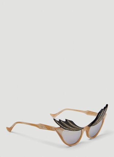 Hollywood Forever Cat Eye Sunglasses Gucci Hollywood Forever Cat Eye Sunglasses Beige guc0250258