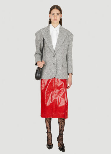 Gucci 人字纹西装外套 灰色 guc0251028