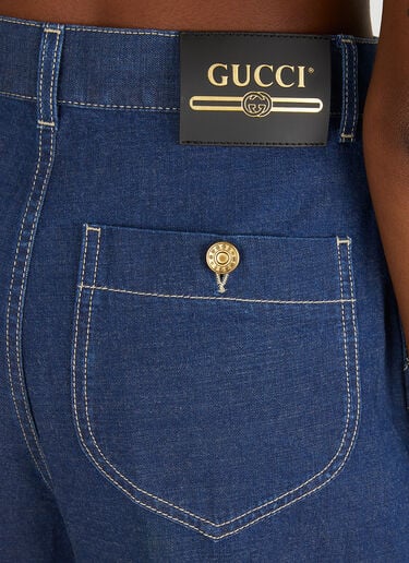 Monogram 裤脚牛仔裤 Gucci Monogram 裤脚牛仔裤 蓝 guc0251072