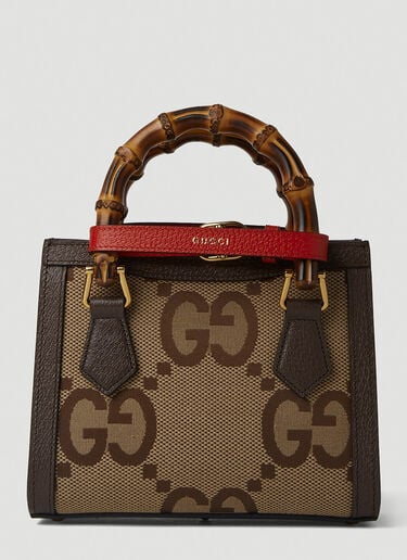 Diana Jumbo GG Mini Tote Bag Gucci Diana Jumbo GG Mini Tote Bag Brown guc0251095