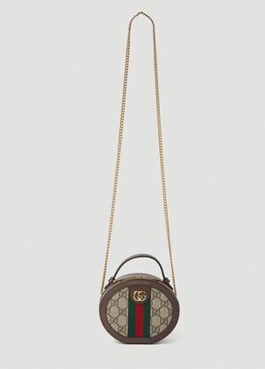Gucci 迷你圆形单肩包 棕色 guc0251126