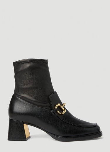 Horsebit Plaque Ankle Boots Gucci Horsebit Plaque Ankle Boots Black guc0251156
