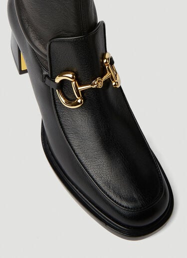 Horsebit Plaque Ankle Boots Gucci Horsebit Plaque Ankle Boots Black guc0251156