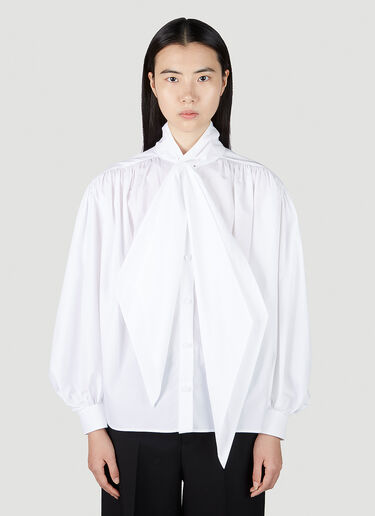 Tie Front Shirt Gucci Tie Front Shirt White guc0251177