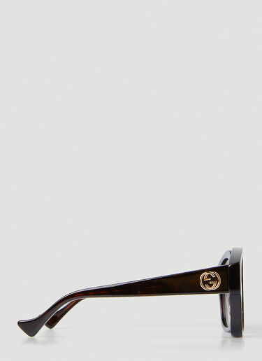 Gucci 精致哈瓦那棕色太阳镜 棕色 guc0251307