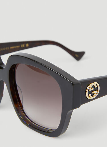 Gucci 精致哈瓦那棕色太阳镜 棕色 guc0251307