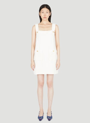 테리 로고 모티프 드레스 Gucci 테리 로고 모티프 드레스 화이트 guc0253009
