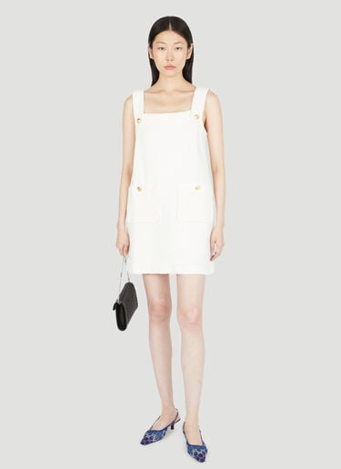 테리 로고 모티프 드레스 Gucci 테리 로고 모티프 드레스 화이트 guc0253009