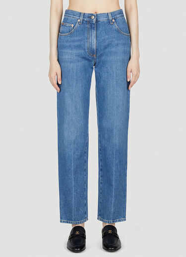 Gucci 80s Fit Horsebit Jeans Blue guc0253029