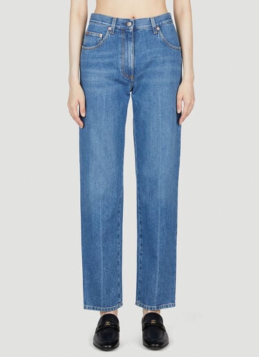 80s Fit Horsebit Jeans Gucci 80s Fit Horsebit Jeans Blue guc0253029