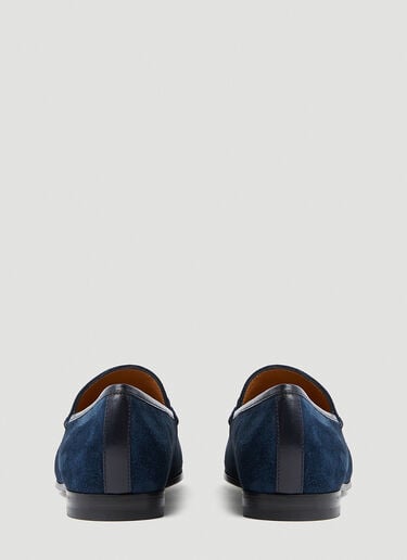 Gucci Jordaan Suede Loafers Blue guc0253099