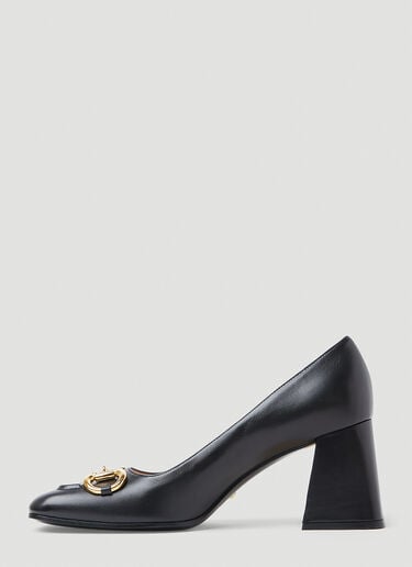 Horsebit Mid-Heel Pumps Gucci Horsebit Mid-Heel Pumps Black guc0253104