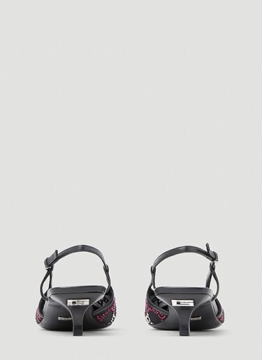 Gucci GG Embellished Kitten Heels Black guc0253107