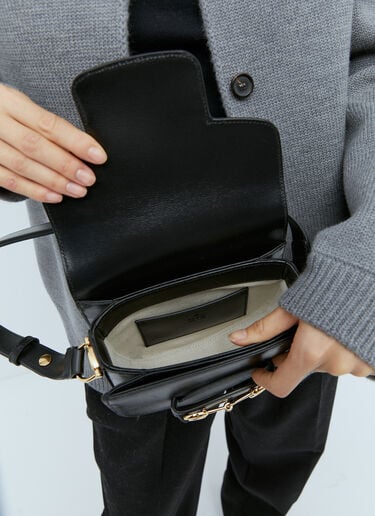 Gucci Horsebit 1955 Mini Rounded Shoulder Bag Black guc0254045
