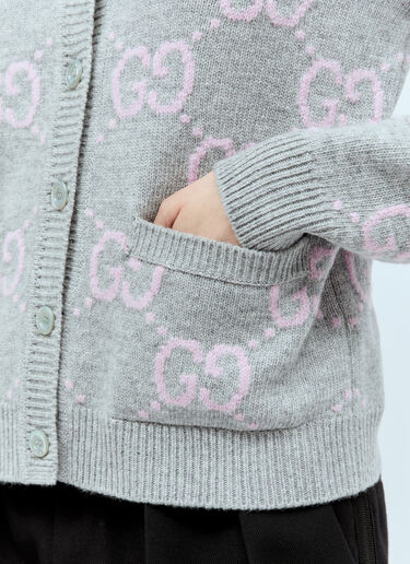 Gucci GG Wool Cardigan Grey guc0255028