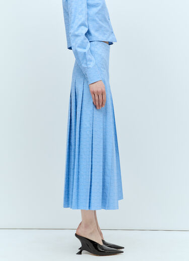 Gucci GG Supreme Oxford Skirt Blue guc0255044
