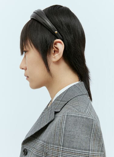 ロゴプレート ヘッドバンド Gucci ロゴプレート ヘッドバンド ブラック guc0255177