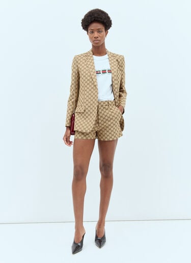 Gucci GG Canvas Shorts Brown guc0257004