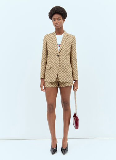 GG Canvas Blazer Gucci GG Canvas Blazer Brown guc0257010
