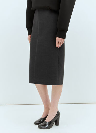 Wool Pencil Skirt Gucci Wool Pencil Skirt Grey guc0257015
