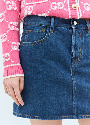 Denim Mini Skirt Gucci Denim Mini Skirt Blue guc0257021