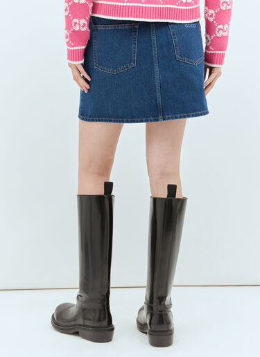 Denim Mini Skirt Gucci Denim Mini Skirt Blue guc0257021